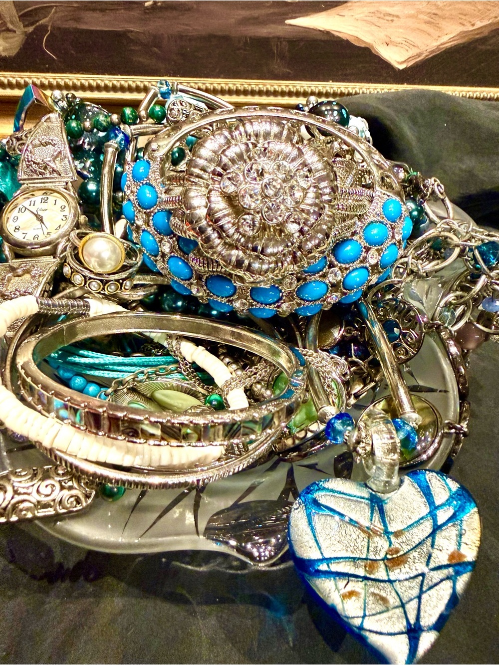 Mystery Jewelry Jar - Ocean Blues 💙💙💙 - Picture 3 of 4